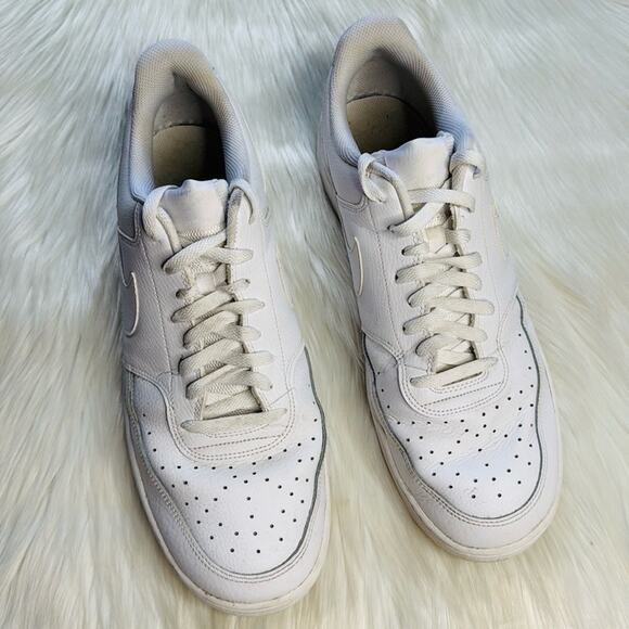 Nike Court Vision Low Triple White Sneakers - Picture 4 of 9